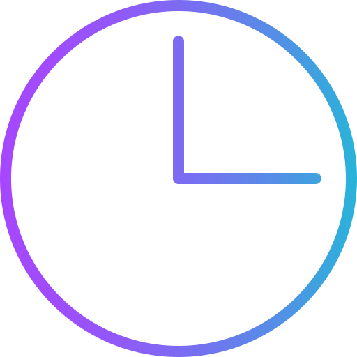 horloge Generic gradient outline Icône