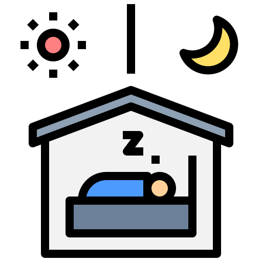 spać Generic color lineal-color ikona