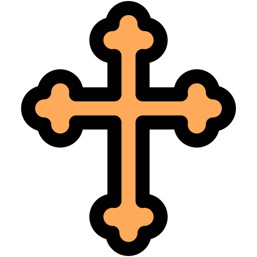 chrześcijański krzyż Generic color lineal-color ikona