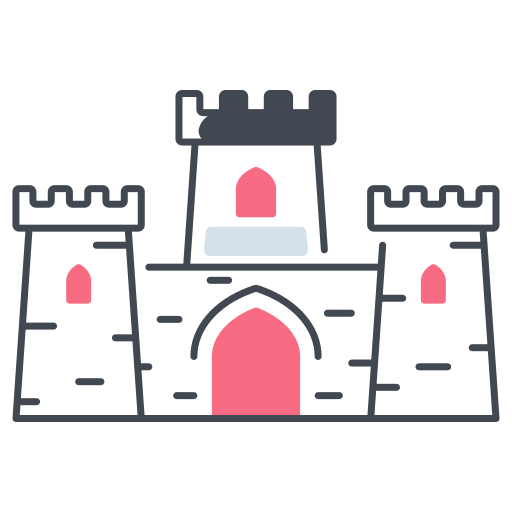castillo Generic color lineal-color icono