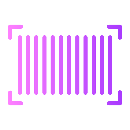 streepjescode Generic gradient outline icoon