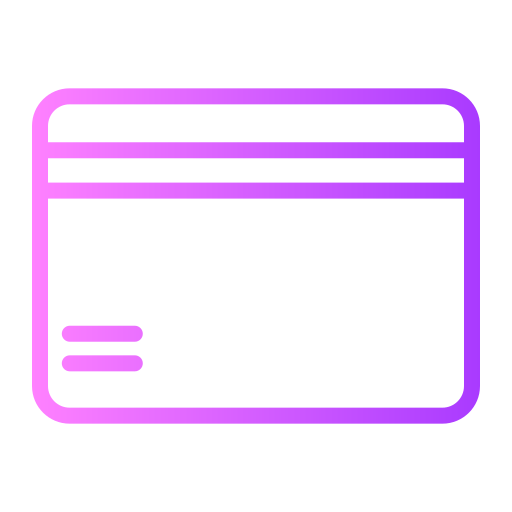 metoda płatności Generic gradient outline ikona