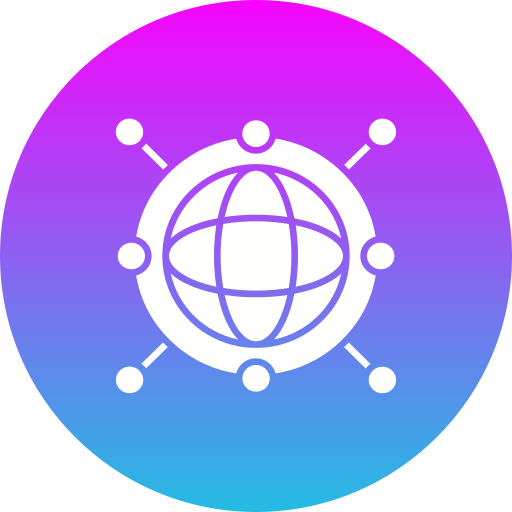 グローバルネットワーク Generic gradient fill icon