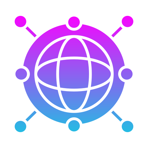 réseau mondial Generic gradient fill Icône
