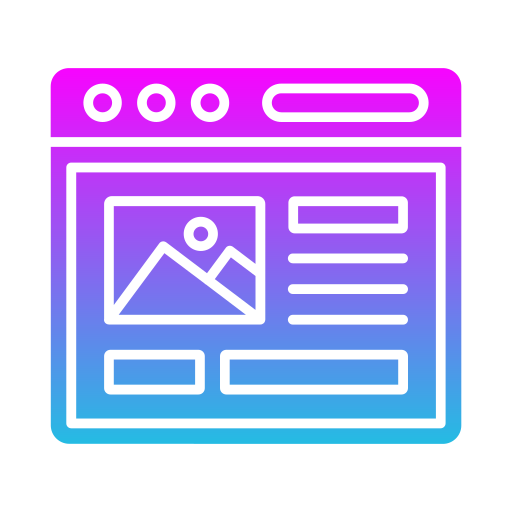 projektowanie stron Generic gradient fill ikona