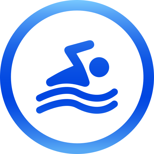 zwemmen Generic gradient fill icoon