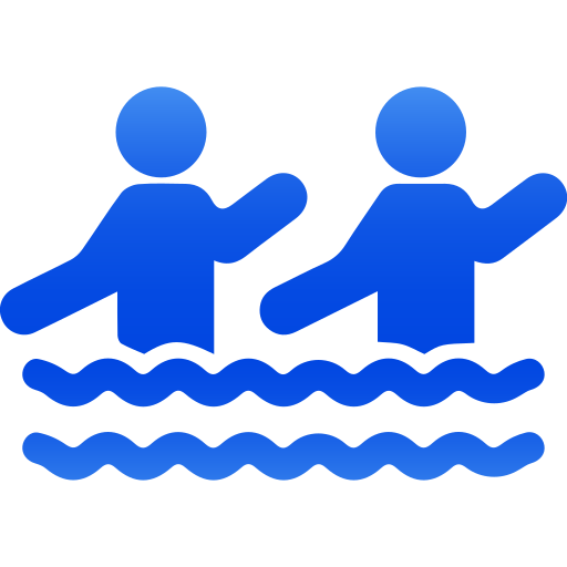 Synchronized swimming Generic gradient fill icon