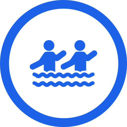 Synchronized swimming Generic color fill icon