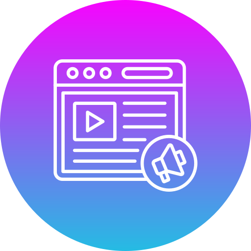 videomarketing Generic gradient fill icon