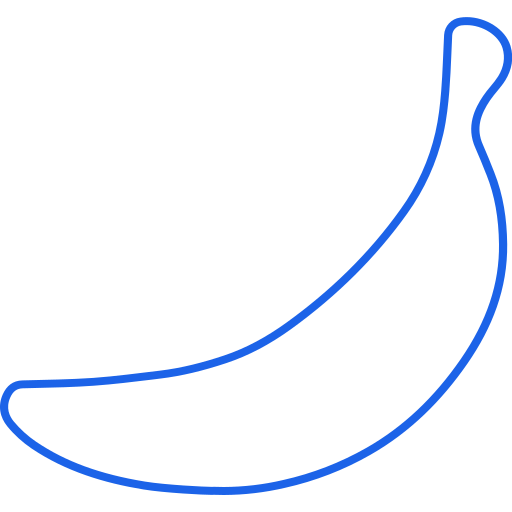 plátano Generic color outline icono
