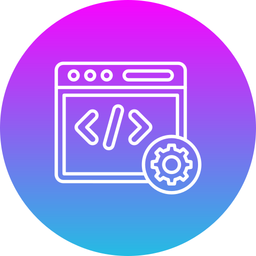 web entwicklung Generic gradient fill icon