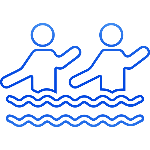 Синхронное плавание Generic gradient outline иконка