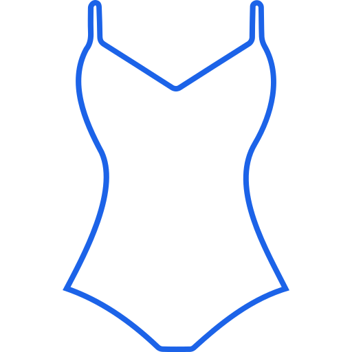 kostium kąpielowy Generic color outline ikona