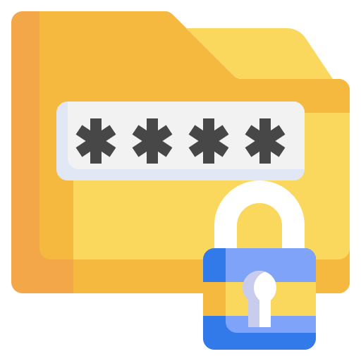 File protection Generic color fill icon