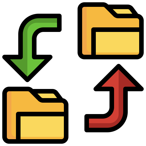 File sharing Generic color outline icon