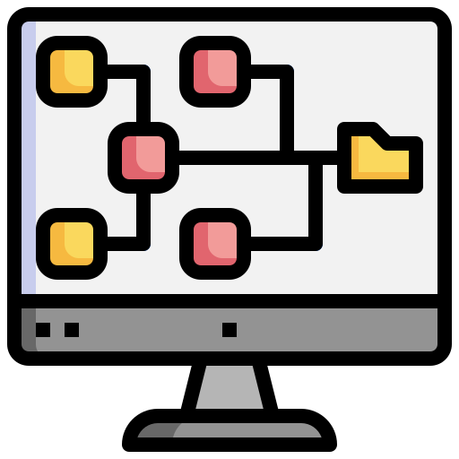 estructura Generic color outline icono