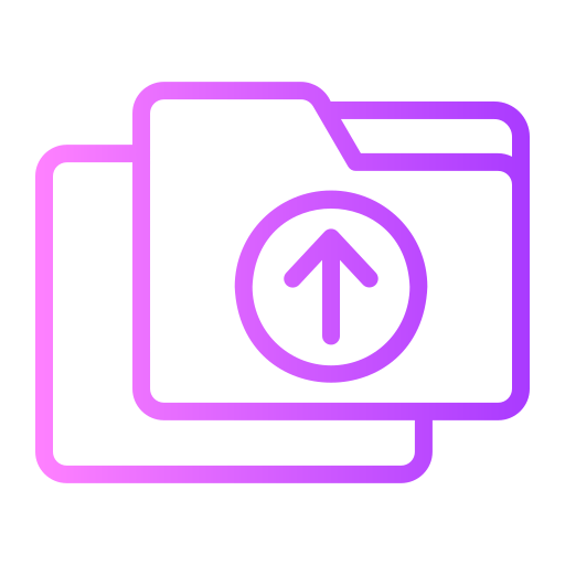 Upload file Generic gradient outline icon