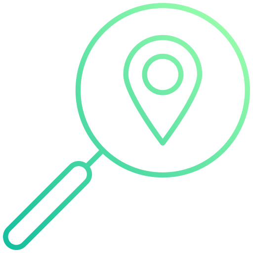 Search location Generic gradient outline icon