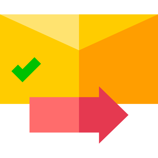 手紙 Basic Straight Flat icon