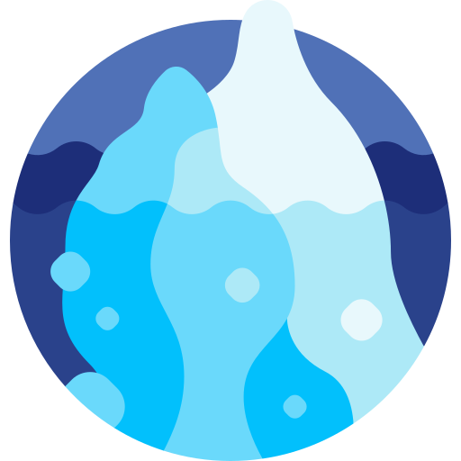góra lodowa Detailed Flat Circular Flat ikona