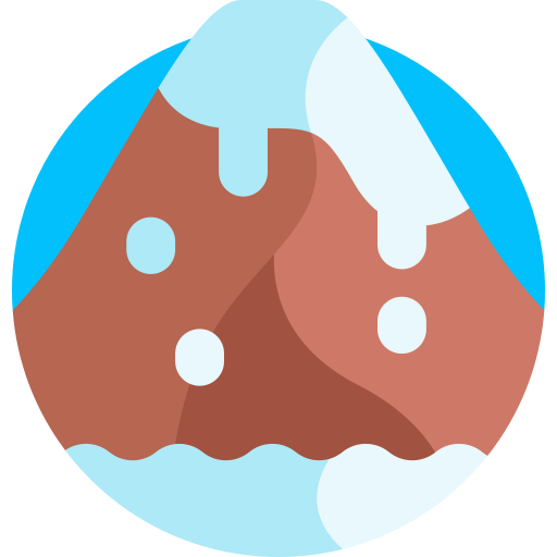 Mountain Detailed Flat Circular Flat icon