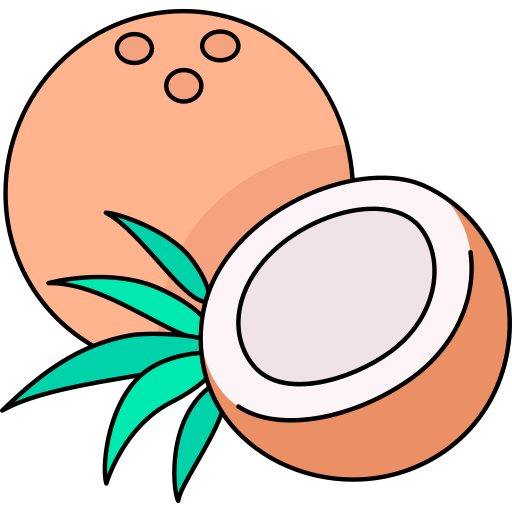 코코넛 Generic color outline icon