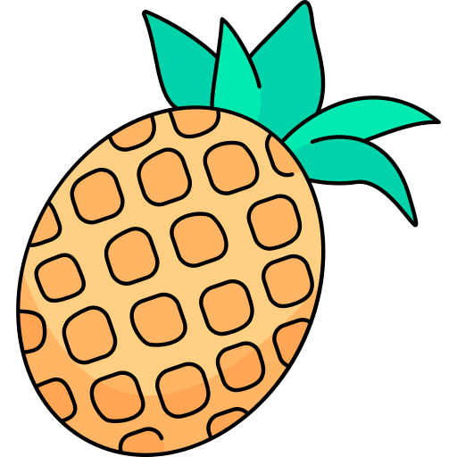 ananas Generic color outline icoon