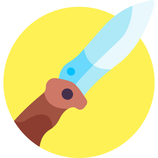 cuchillo Detailed Flat Circular Flat icono