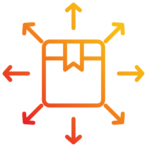 distributiecentrum Generic gradient outline icoon