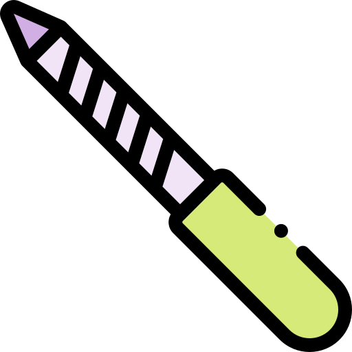 Пилочка для ногтей Detailed Rounded Lineal color иконка