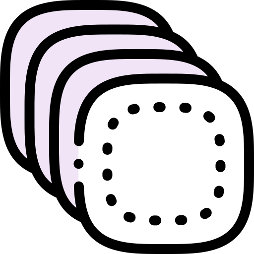 綿パッド Detailed Rounded Lineal color icon
