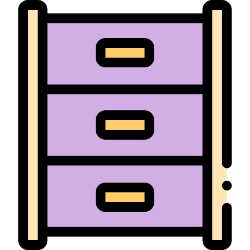 kleiderschrank Detailed Rounded Lineal color icon