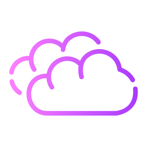 chmura Generic gradient outline ikona