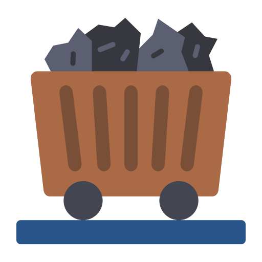 석탄 Generic color fill icon