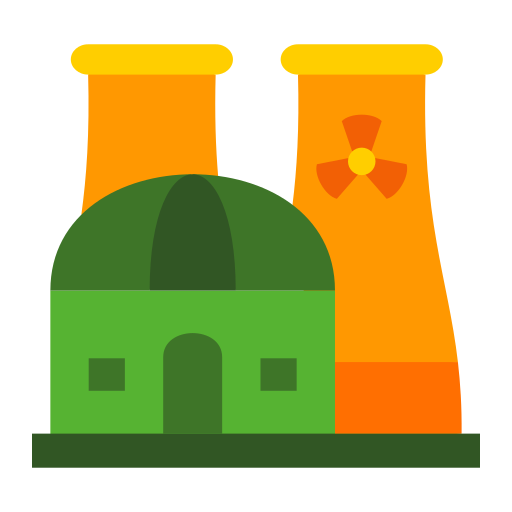 elektrownia jądrowa Generic color fill ikona