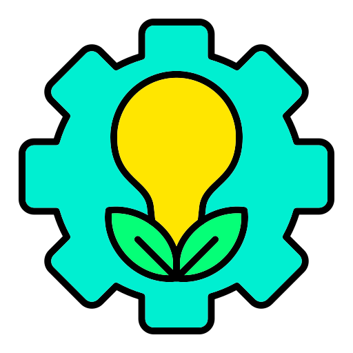 グリーンテクノロジー Generic color lineal-color icon