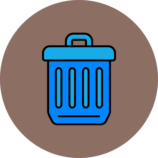 cubo de la basura Generic color lineal-color icono