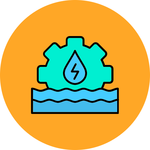 energía hidroeléctrica Generic color lineal-color icono