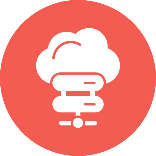 Cloud storage Generic color fill icon
