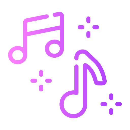 음악 Generic gradient outline icon