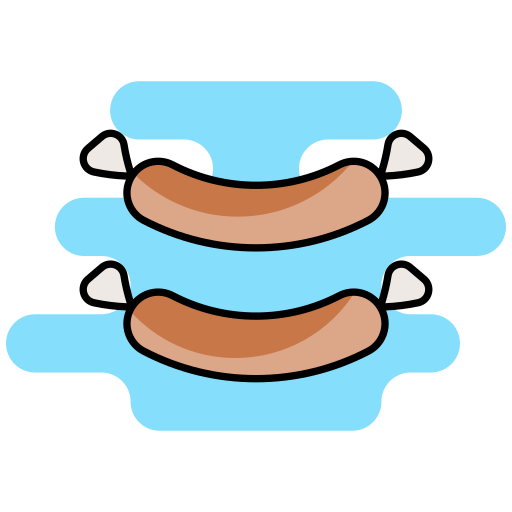 Sausage Generic color lineal-color icon