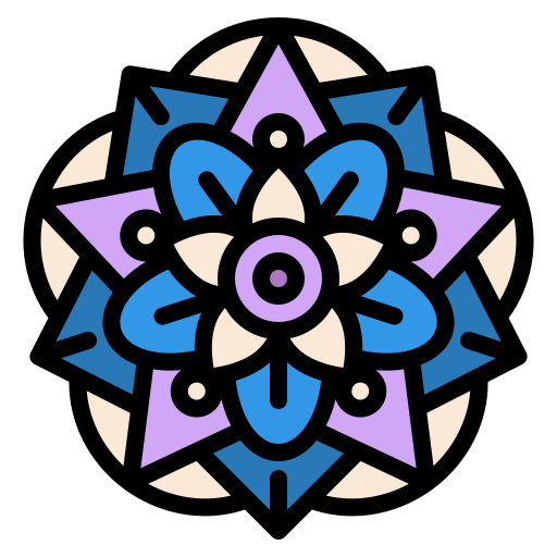 mandala Iconixar Lineal Color icono