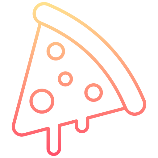 피자 Generic gradient outline icon