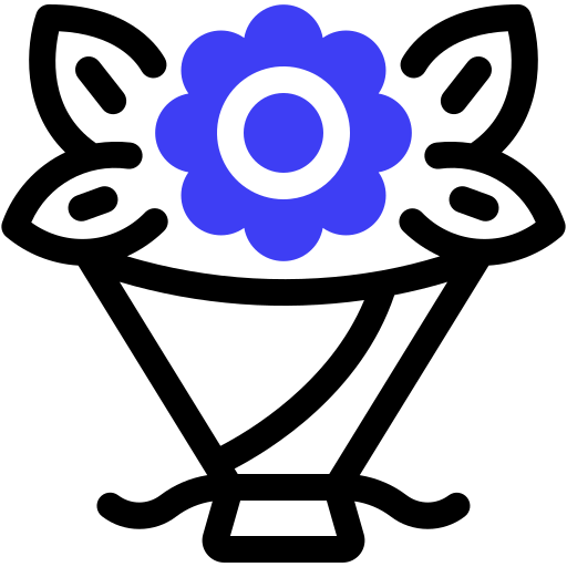 bloemen boeket Generic color lineal-color icoon