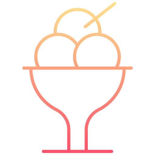 crème glacée Generic gradient outline Icône