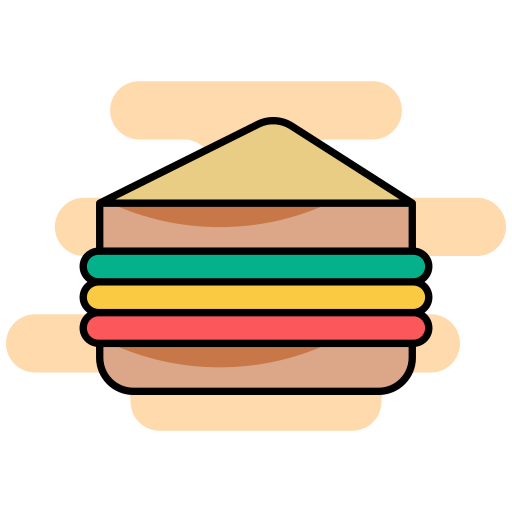 サンドイッチ Generic color lineal-color icon