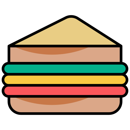 sandwich Generic color lineal-color icoon