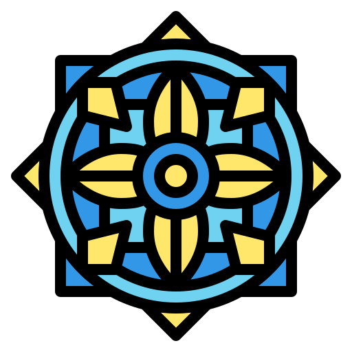 Mandala Iconixar Lineal Color icon