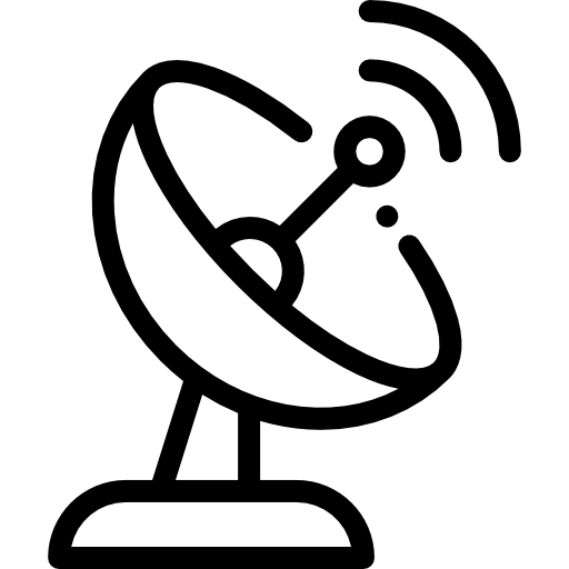 パラボラアンテナ Detailed Rounded Lineal icon