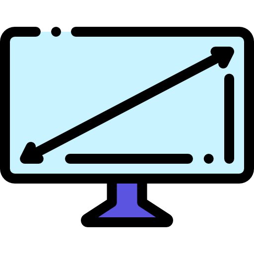 monitor Detailed Rounded Lineal color ikona